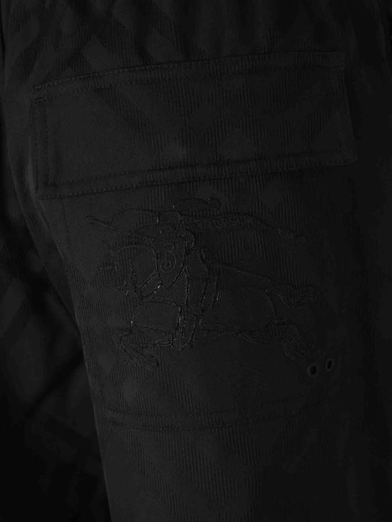 25SS 버버리 스트레이트 팬츠 8103963 C1462Black BLACK WHITE - BURBERRY