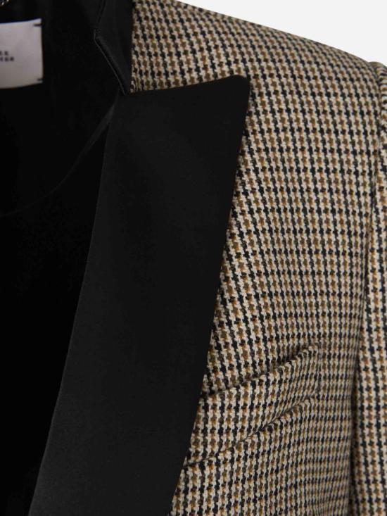 24FW 도로시 슈마허 자켓 740312 059Pepita Mix Khaki Brown - DOROTHEE SCHUMACHER