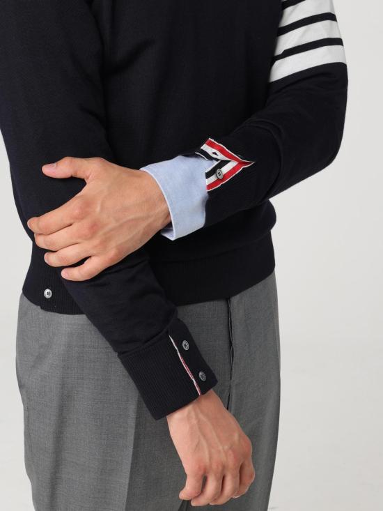 25FW 톰브라운 스웨터 MKA002AY1014 415 Blue - THOM BROWNE