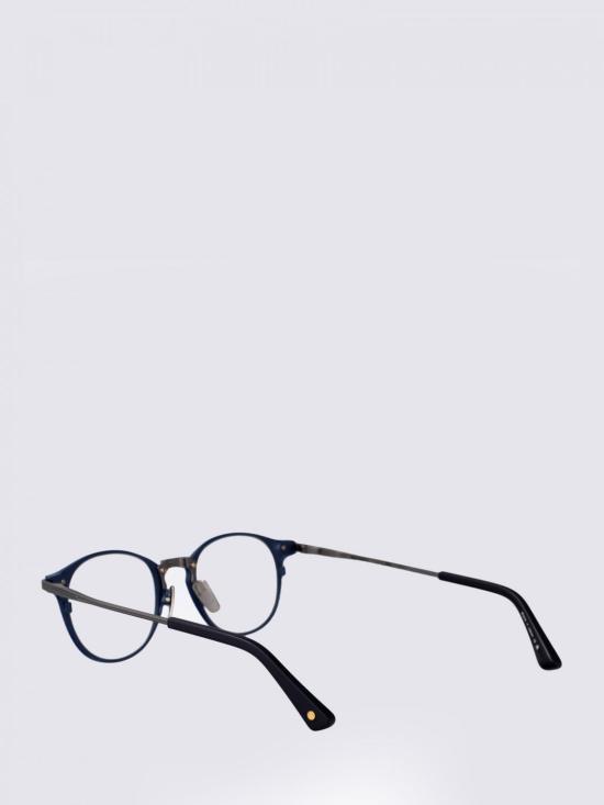 25FW 디타 안경 DTX166 A 03 03 MATTE NAVY ANTIQUE SILVER W CLEAR Blue - DITA
