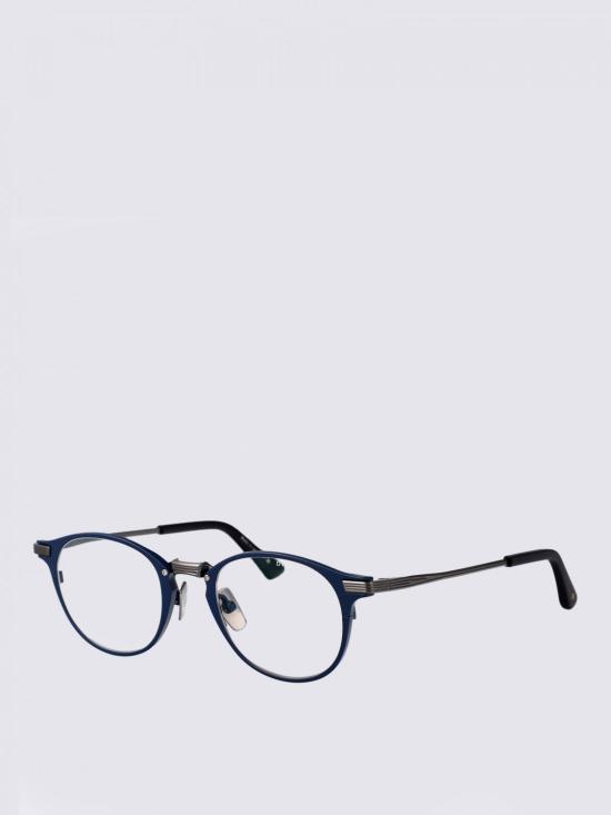 25FW 디타 안경 DTX166 A 03 03 MATTE NAVY ANTIQUE SILVER W CLEAR Blue