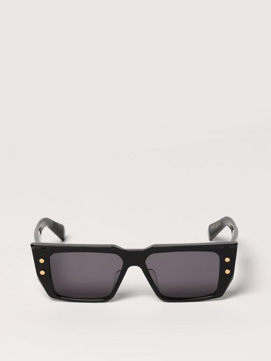 25FW 발망 선글라스 BPS128A54A BLACK GOLD W DARK GREY Black - BALMAIN