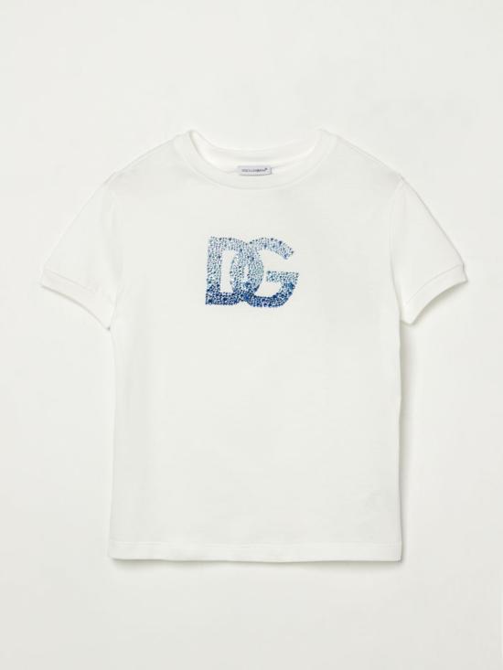 25SS [키즈] 돌체앤가바나 티셔츠 L5JTPDG7O0X S9000 White