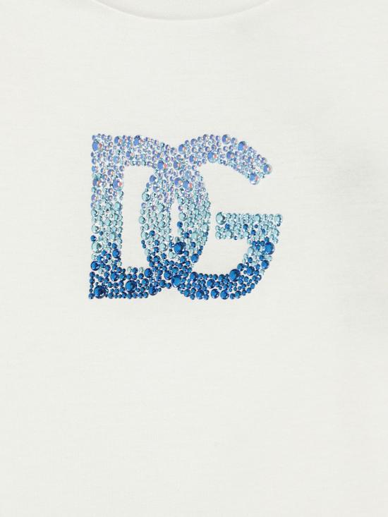 25SS [키즈] 돌체앤가바나 티셔츠 L5JTPDG7O0X S9000 White - DOLCE & GABBANA