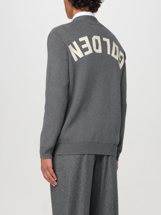 26SS 골든구스 코튼 니트 V넥 버튼 가디건 GMP00946P00066260304 Grey - GOLDEN GOOSE