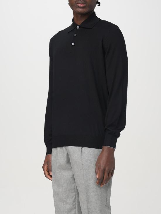 26SS 브루넬로 쿠치넬리 폴로 티셔츠 M2400295 CH101 Black - BRUNELLO CUCINELLI
