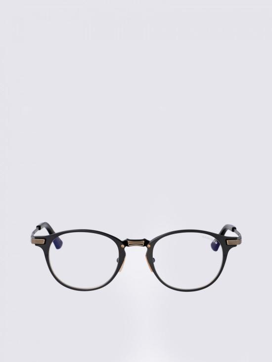 25FW 디타 안경 DTX166 A 01 01 BLACK IRON YELLOW GOLD CLEAR Black - DITA