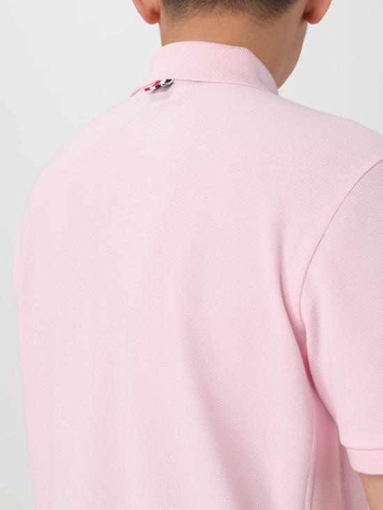 26SS 톰브라운 클래식 피케 4바 숏슬리브 폴로 티셔츠 MJP110P00050 680 Pink - THOM BROWNE