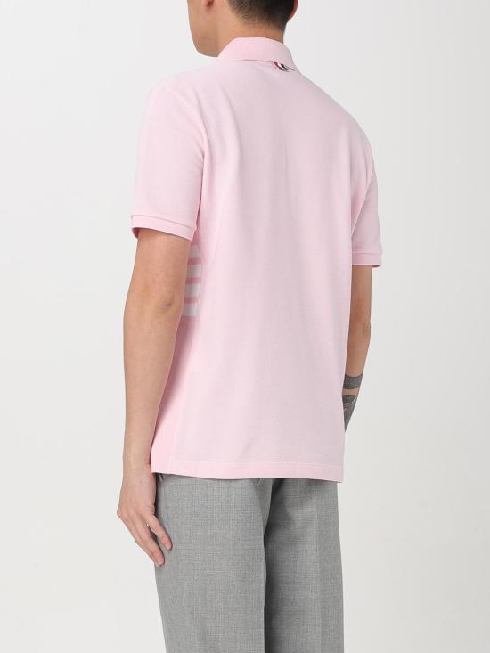 26SS 톰브라운 클래식 피케 4바 숏슬리브 폴로 티셔츠 MJP110P00050 680 Pink - THOM BROWNE