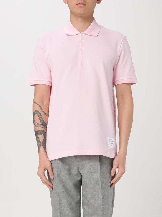 26SS 톰브라운 클래식 피케 4바 숏슬리브 폴로 티셔츠 MJP110P00050 680 Pink