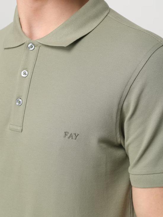 25SS 페이 폴로 티셔츠 NPMB250144STDW V201 VERDE SALVIA - FAY