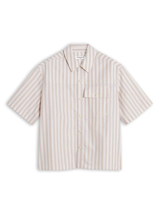  메종키츠네 반팔 셔츠 OM00429WC5045 0189 CORK STRIPE