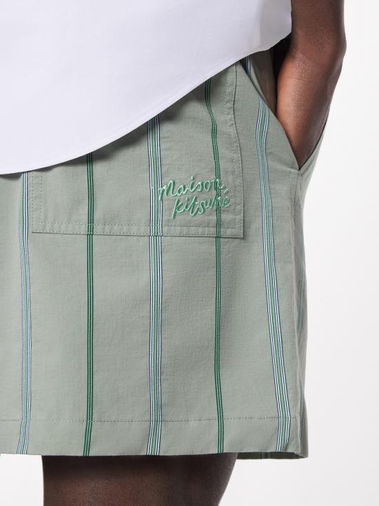  메종키츠네 숏팬츠 OM01407WC5029 0078 VERT DE GRIS - MAISON KITSUNE