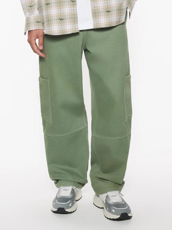 25SS 메종키츠네 스트레이트 팬츠 OM01104WD4012 0077 TURF GREEN - MAISON KITSUNE