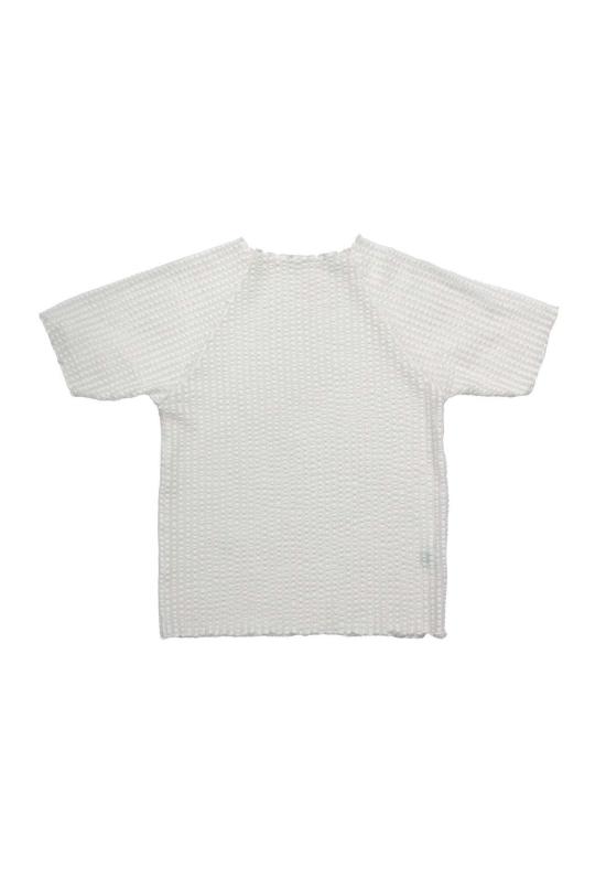  파이드 미 나우 블라우스 지금 만나보세요 애디슨 시어서커 래글런 모크넥 탑 - FIND ME NOW