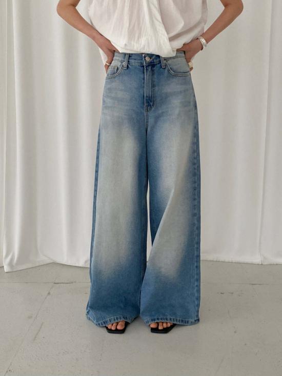  더 엔케이씨 스토어 데님 팬츠 Nkc 스토어 매기 진스 라이트 워시 진