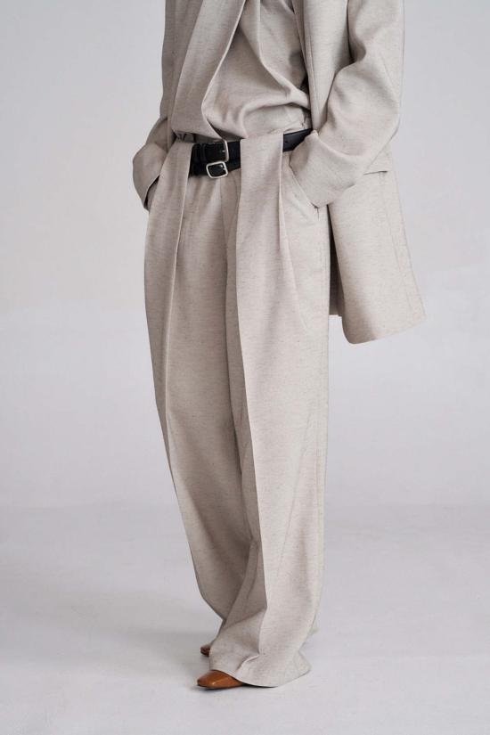  더 엔케이씨 스토어 스트레이트 팬츠 Nkc 스토어 보니 리넨 팬츠 - The NKC Store