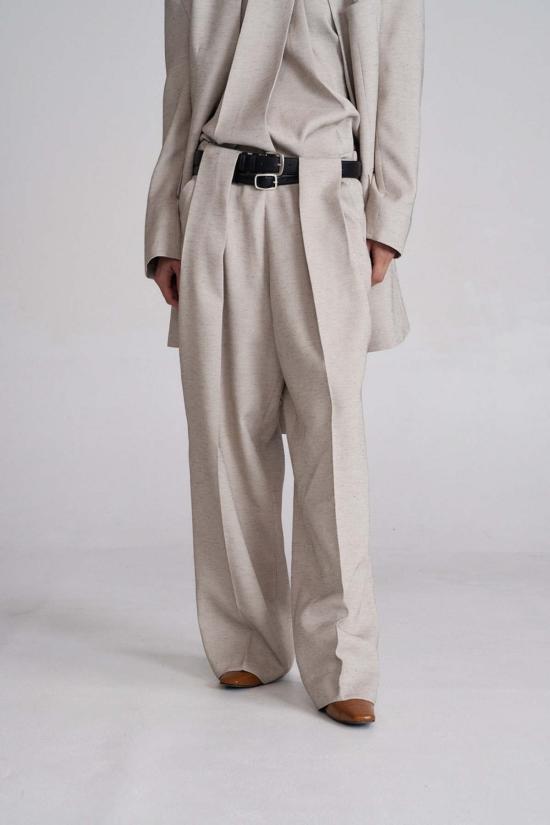  더 엔케이씨 스토어 스트레이트 팬츠 Nkc 스토어 보니 리넨 팬츠 - The NKC Store