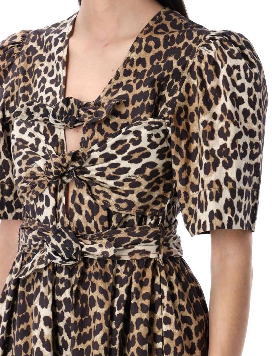 25FW 가니 원피스 W03736488 943 LEOPARD - GANNI