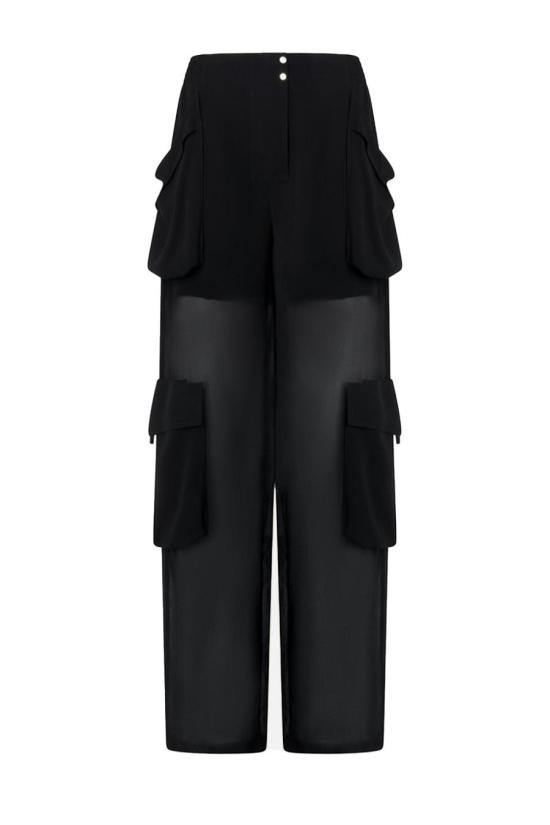 25SS 핑코 스트레이트 팬츠 104751A21FZ99 BLACK