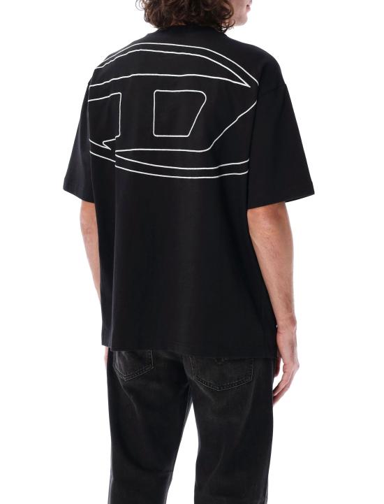 25FW 디젤 반팔 티셔츠 A113020HGAM 9XX BLACK - DIESEL