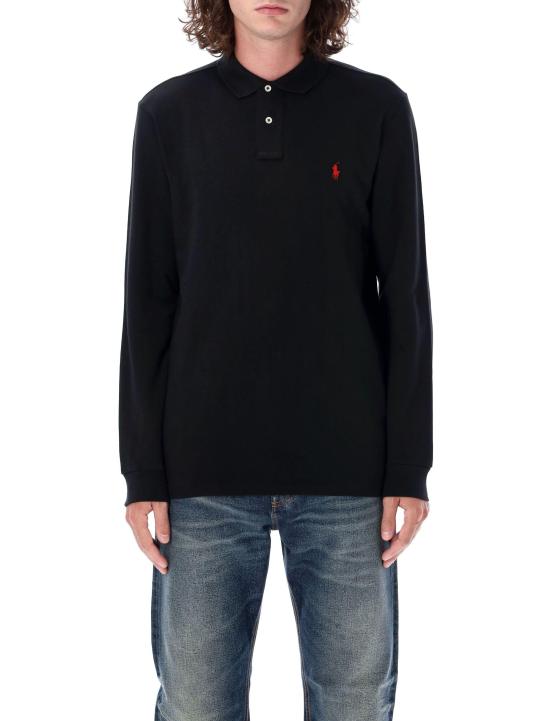 25FW 랄프 로렌 긴팔 티셔츠 710680790 045 BLACK