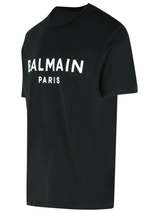 25FW 발망 반팔 티셔츠 FH1EG000BB73EAB Black - BALMAIN