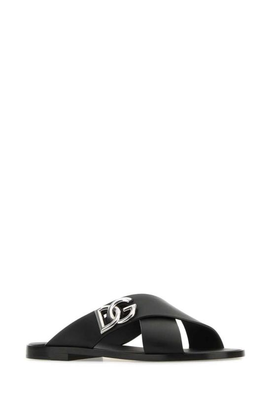 25SS 돌체앤가바나 뮬/슬리퍼 A80440AO602 80999 Black - DOLCE & GABBANA