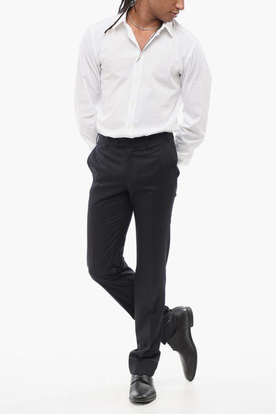  꼬르넬리아니 스트레이트 팬츠 765800 5818466 001 Blue - CORNELIANI