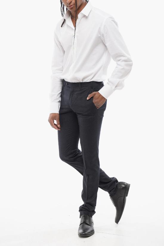  꼬르넬리아니 스트레이트 팬츠 825264 7987527 002 Blue - CORNELIANI