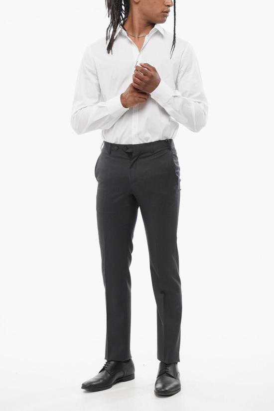  꼬르넬리아니 스트레이트 팬츠 755263 5118059 013 Gray - CORNELIANI