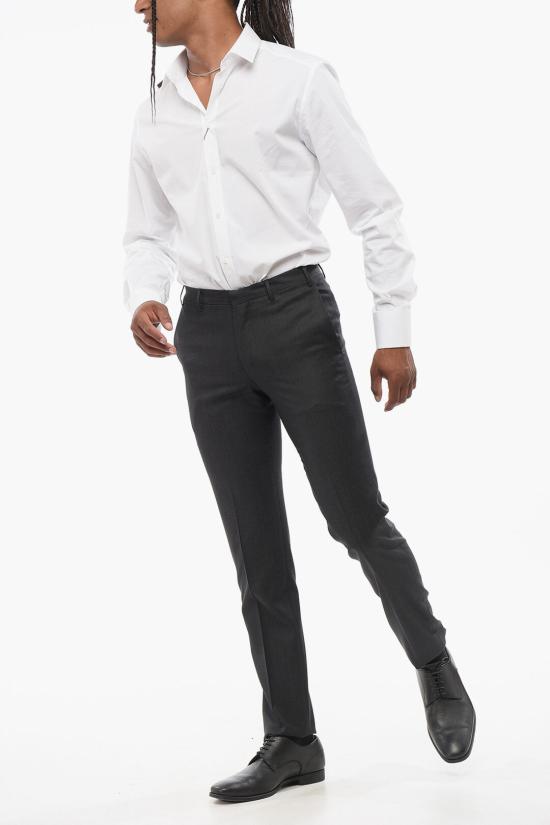  꼬르넬리아니 스트레이트 팬츠 735Z75 3107102 001 Gray - CORNELIANI