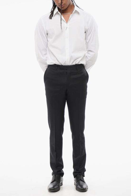  꼬르넬리아니 스트레이트 팬츠 755Z2Z 4838154 020 Black - CORNELIANI