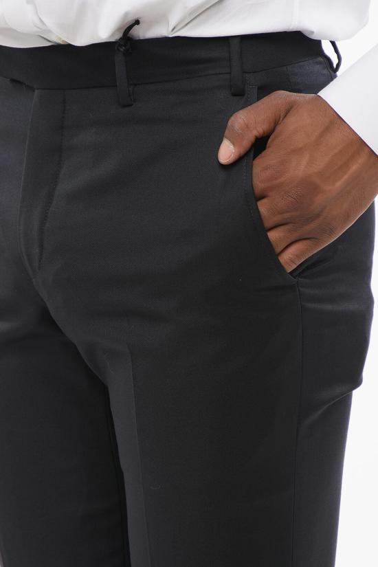 꼬르넬리아니 스트레이트 팬츠 755Z2ZH0008154 001 Black - CORNELIANI