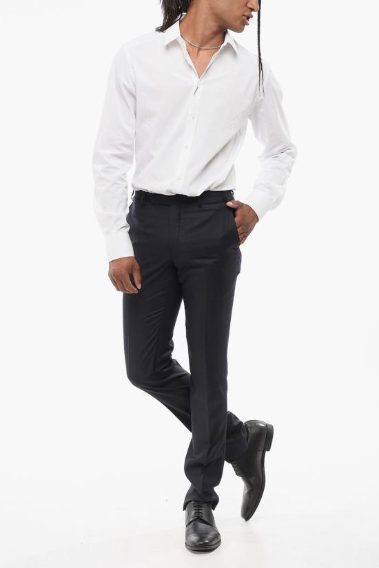  꼬르넬리아니 스트레이트 팬츠 755Z2ZH0008154 001 Black - CORNELIANI