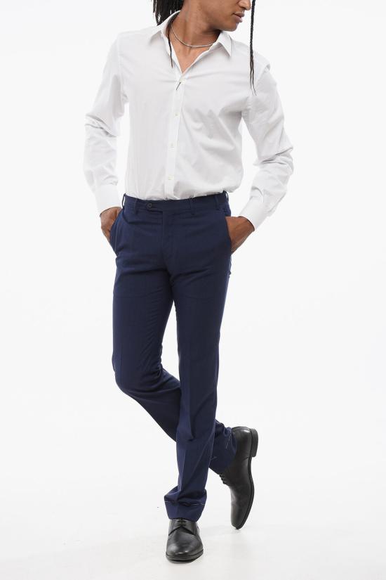  꼬르넬리아니 스트레이트 팬츠 795263 6103101Z006 Blue - CORNELIANI
