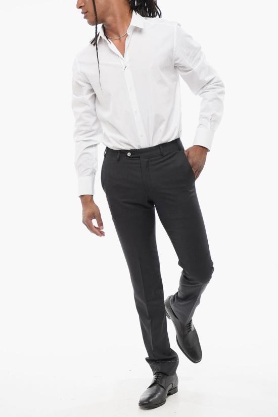 꼬르넬리아니 스트레이트 팬츠 765263 5818060 013 Gray - CORNELIANI