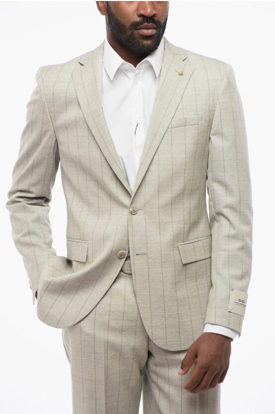  꼬르넬리아니 수트 세트 257Z2Z 2567235 013 Beige - CORNELIANI