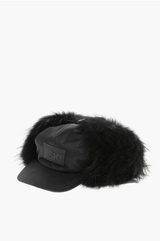  디스퀘어드2 이어플랩 캡 BCM0124 11701217 2124 Black