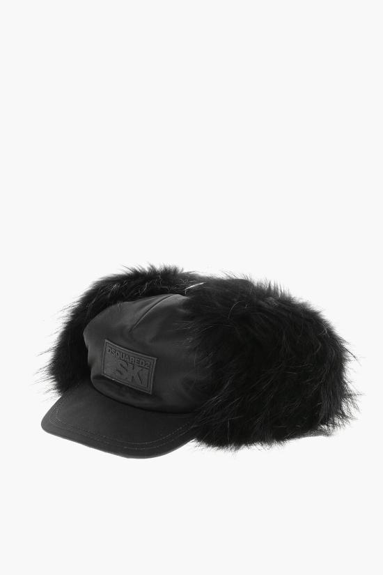  디스퀘어드2 이어플랩 캡 BCM0124 11701217 2124 Black