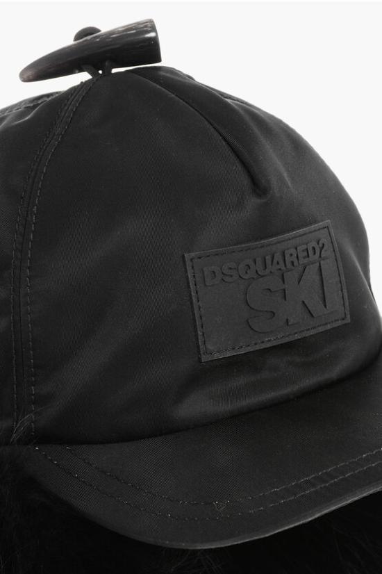  디스퀘어드2 이어플랩 캡 BCM0124 11701217 2124 Black - DSQUARED2