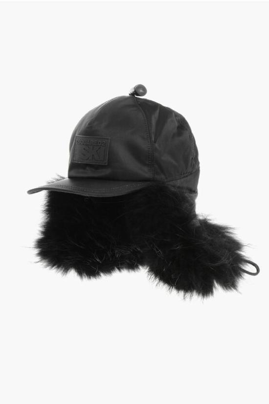  디스퀘어드2 이어플랩 캡 BCM0124 11701217 2124 Black - DSQUARED2