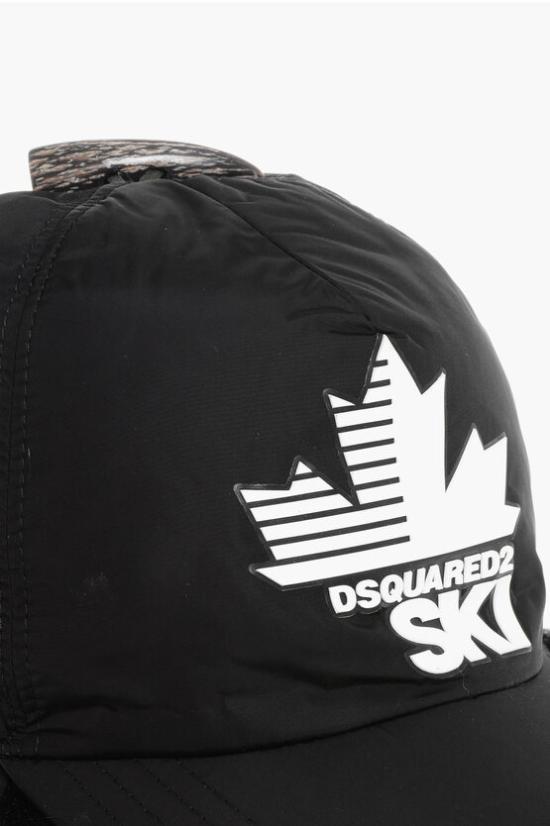  디스퀘어드2 이어플랩 캡 BCM0124 11703457 M1507 Black - DSQUARED2