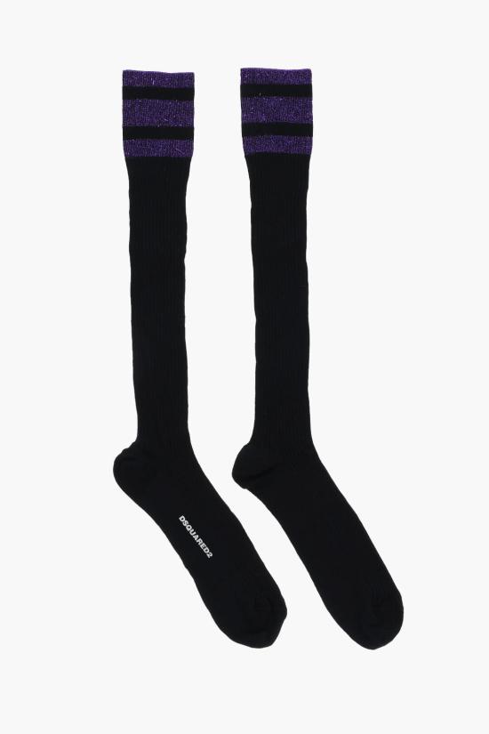  디스퀘어드2 양말 DFV020250 ISA01 209 Nero Viola - DSQUARED2