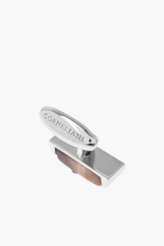  꼬르넬리아니 커프스 링크/타이 홀더 82TG98 8820543 030 Brown - CORNELIANI