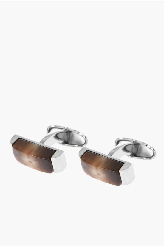  꼬르넬리아니 커프스 링크/타이 홀더 82TG98 8820543 030 Brown