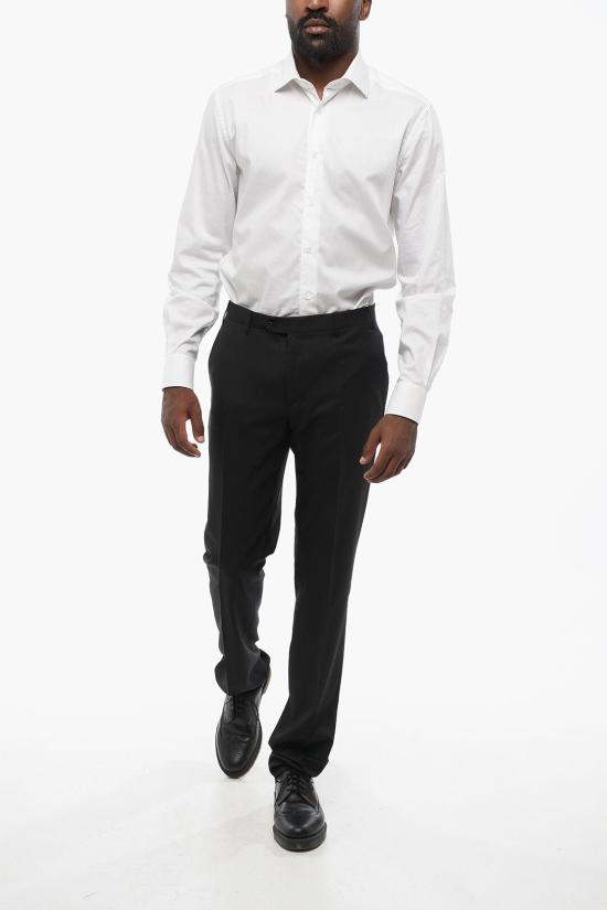  꼬르넬리아니 스트레이트 팬츠 815264 8118060 020 Black - CORNELIANI