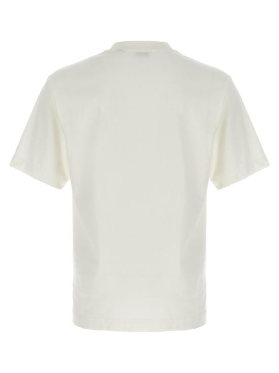 26FW 버버리 크로스 스티치 EKD 코튼 티셔츠 8110116CHALK White - BURBERRY
