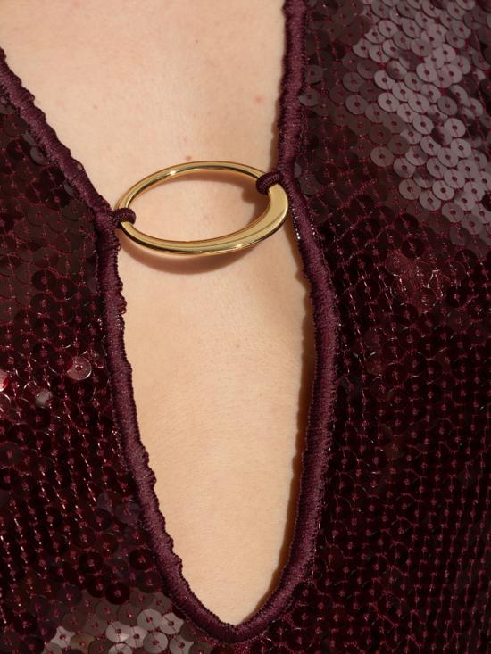 25FW 오세리 숏 원피스 AKF257 BURGUNDY - OSÉREE