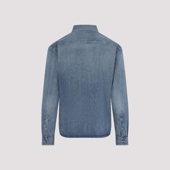 26SS 생로랑 데님 셔츠 823437 Y14MJ 4248 BLUE - SAINT LAURENT